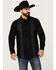 Image #1 - Moonshine Spirit&reg; Men's Embroidered Long Sleeve Snap Western Shirt, Black, hi-res