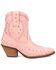 Image #2 - Dingo Women's Precious Studded Western Boots - Round Toe, Pink, hi-res