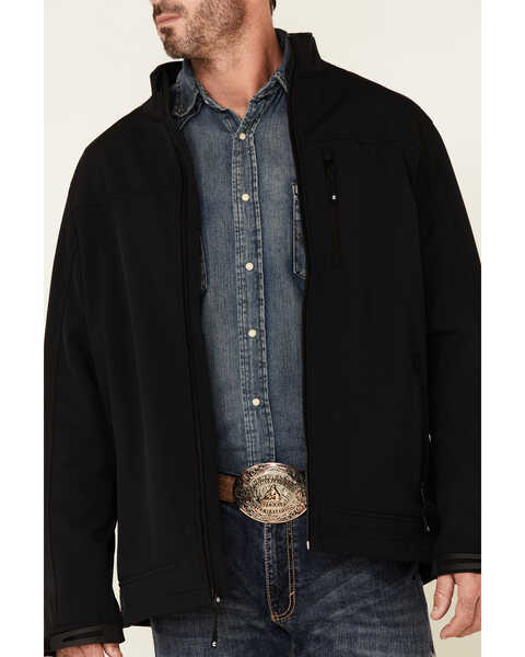 Image #3 - Cody James Core Men's Steamboat Zip-Front Softshell Jacket , Black, hi-res