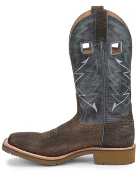 Image #2 - Double H Men's Fernandes Western Work Boots - Soft Toe, Medium Brown, hi-res