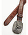 Image #2 - Cody James Men's Longhorn Scroll Buckle Belt, Brown, hi-res