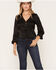 Image #1 - Idyllwind Women's Berwick Tie-Front Blouse, Black, hi-res