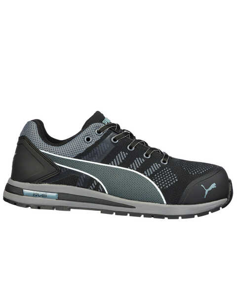 Puma Men's Gray Elevate Wedge Sole Work Shoes - Composite Toe, Black, hi-res