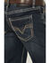 Image #4 - Rock & Roll Denim Men's Pistol Dark Wash Straight Reflex Stretch Denim Jeans, Dark Wash, hi-res