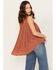 Image #4 - Molly Bracken Women's Crochet Sleeveless Peasant Top, Rust Copper, hi-res