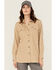 Image #1 - Ariat Women's Rebar Tunic Long Sleeve Button-Down Flannel Work Shirt, Beige, hi-res