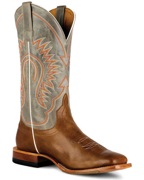 Horse Power Men's Gunny Jimmy Western Performance Boots - Broad Square Toe, Tan, hi-res