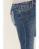 Image #4 - Rock & Roll Denim Girls' Star Embroidered Bootcut Stretch Denim Jeans, Medium Wash, hi-res