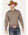 Image #1 - Rodeo Clothing Men's Medallion Print Long Sleeve Snap Western Shirt, Lt Brown, hi-res