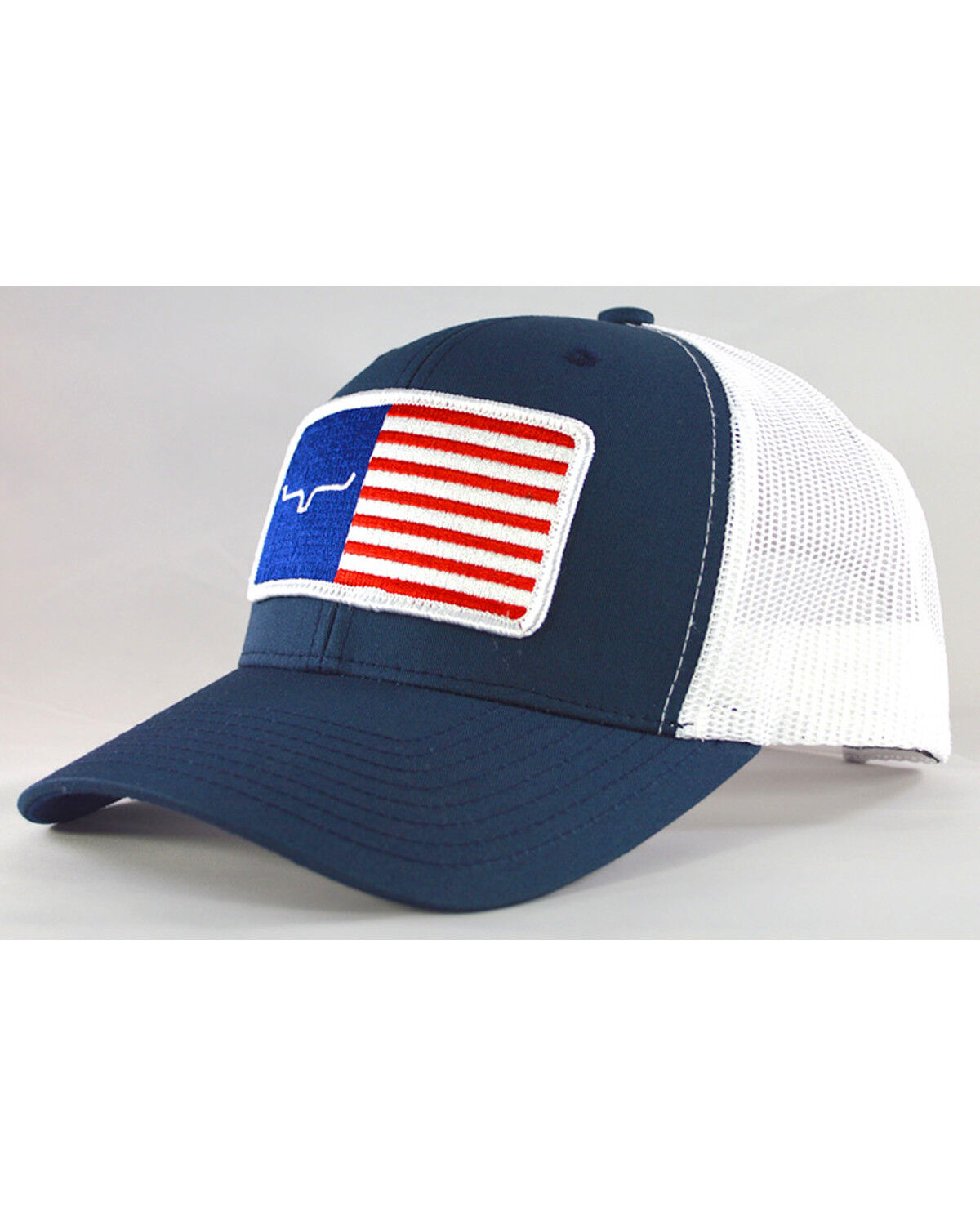 Image #4 - Kimes Ranch Men's American Trucker Trucker Cap, Navy, hi-res