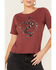 Image #3 - Shyanne Women's Celestial Snake Graphic Tee, Wine, hi-res