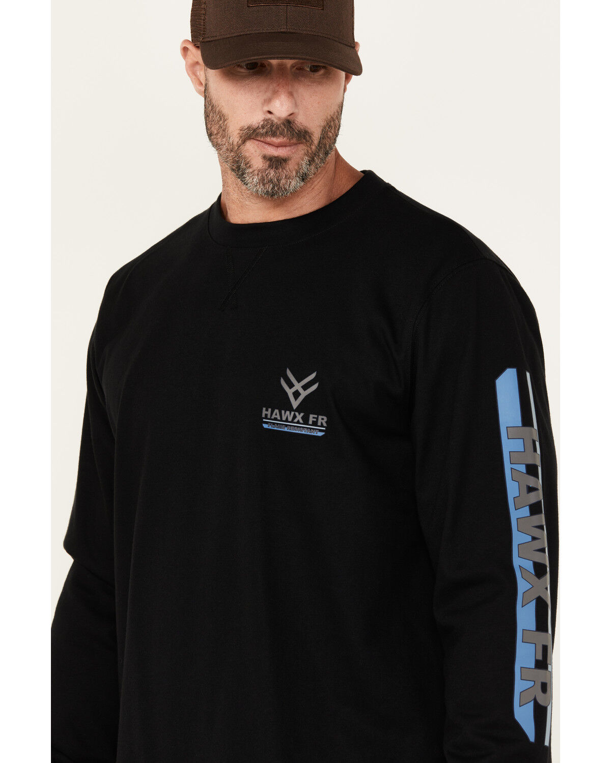 Image #3 - Hawx Men's FR Tower Long Sleeve Graphic Work T-Shirt, Black, hi-res