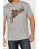 Cody James Men's Gun Scene Graphic Charcoal T-Shirt , Grey, hi-res