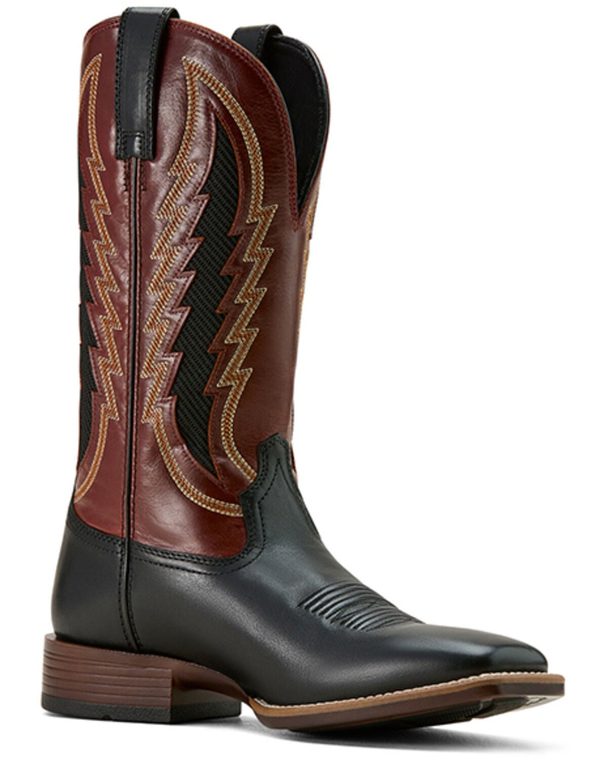 Ariat Men's Dakota VentTek Western Boots - Broad Square Toe, Black, hi-res