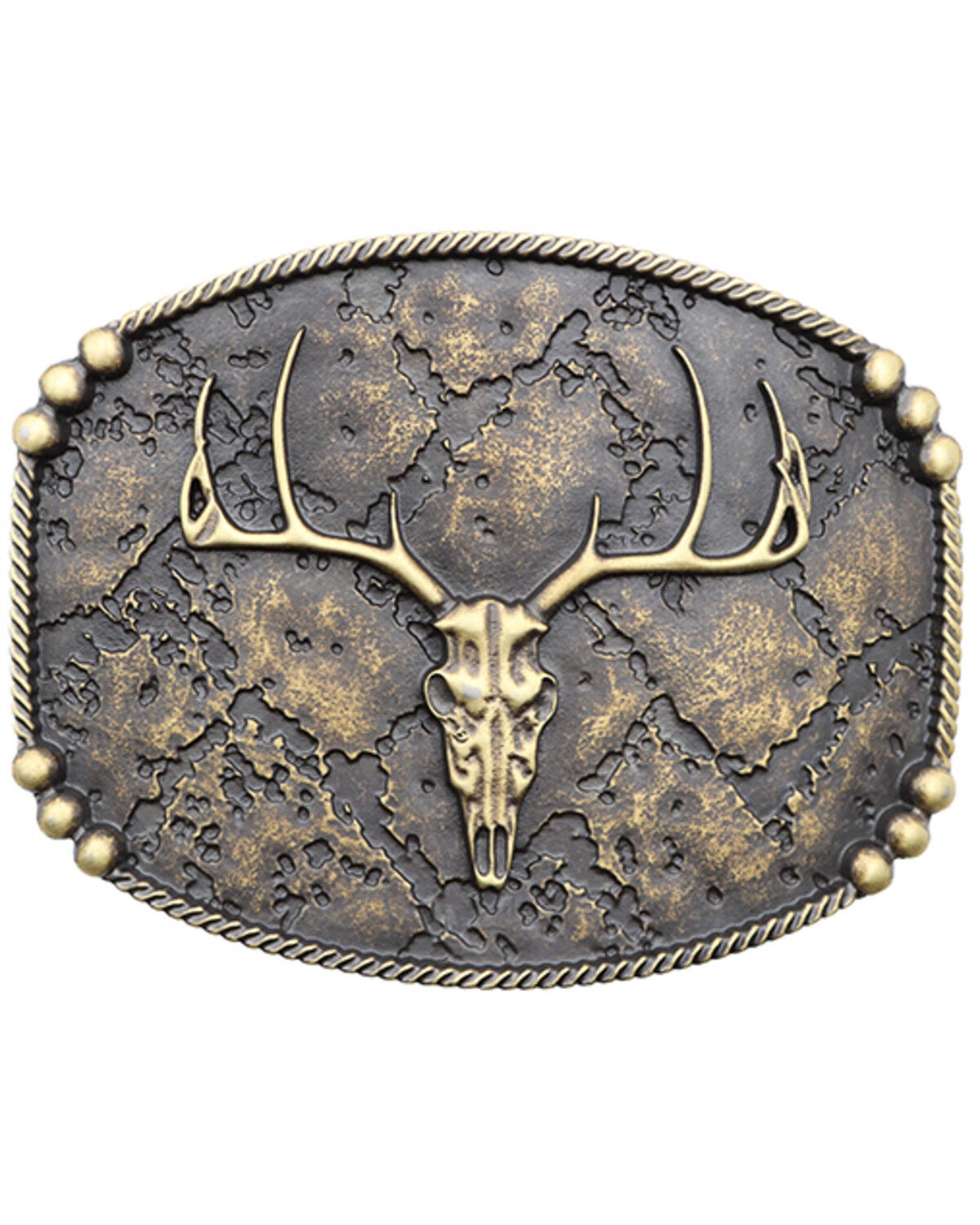 Image #1 - Cody James Men's Skull Belt Buckle, Silver, hi-res