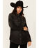 Image #1 - Wrangler Retro Women's Long Sleeve Snap Denim Western Shirt, Black, hi-res