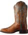 Image #5 - Ariat Women's Tombstone Western Performance Boots - Broad Square Toe, Brown, hi-res