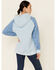 Image #4 - Kimes Ranch Women's Ash Grey Amigo Logo Hoodie , Blue, hi-res