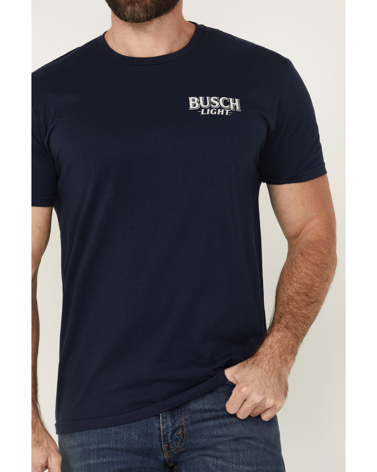Image #3 - Buckwear Men's Busch Rustle Short Sleeve Graphic T-Shirt, Navy, hi-res
