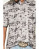Image #3 - CInch Men's Cowboy Print Short Sleeve Button-Down Stretch Polo Shirt, Grey, hi-res