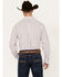 Image #4 - Ariat Men's Weston Windowpane Plaid Print Long Sleeve Button-Down Western Shirt, White, hi-res