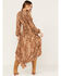 Image #4 - Shyanne Women's Snake Print Ruffle Dress, Taupe, hi-res