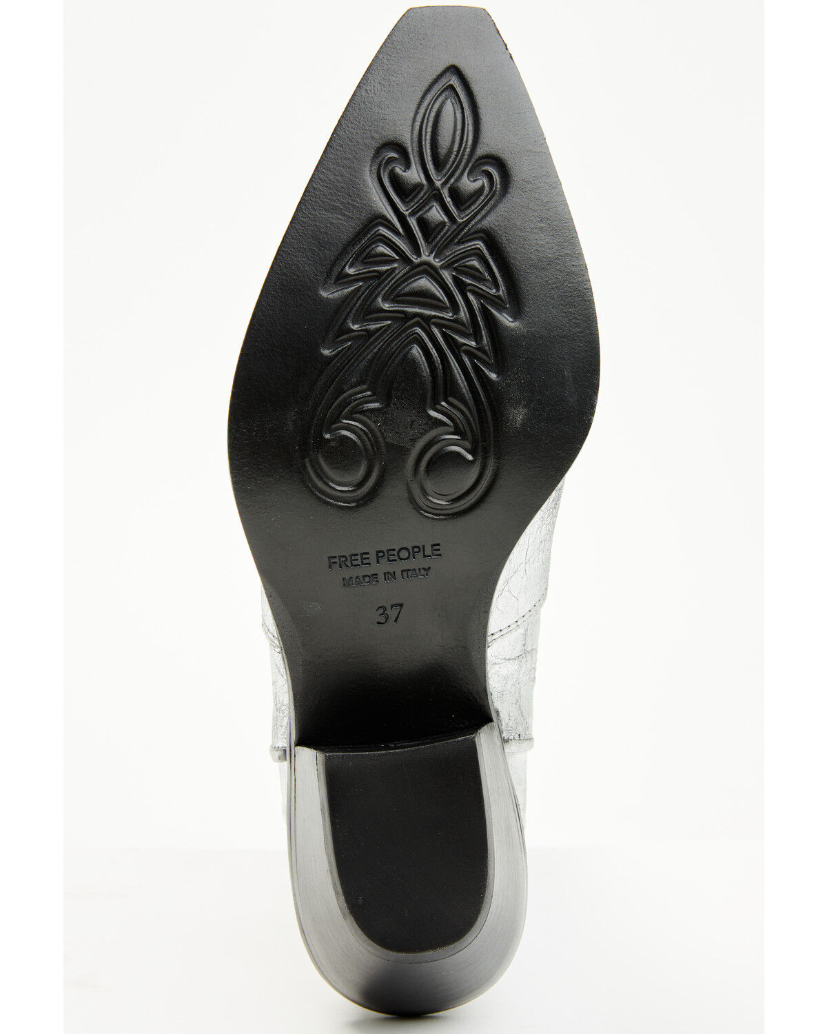 Image #7 - Free People Women's Way Out West Metallic Western Boots - Snip Toe, Silver, hi-res