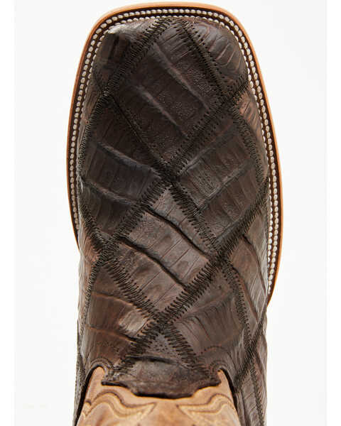 Image #6 - Cody James Men's Exotic Caiman Western Boots - Broad Square Toe , Brown, hi-res