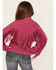 Image #4 - Fornia Girls' Fringe Faux Suede Zip Moto Jacket, Fuchsia, hi-res