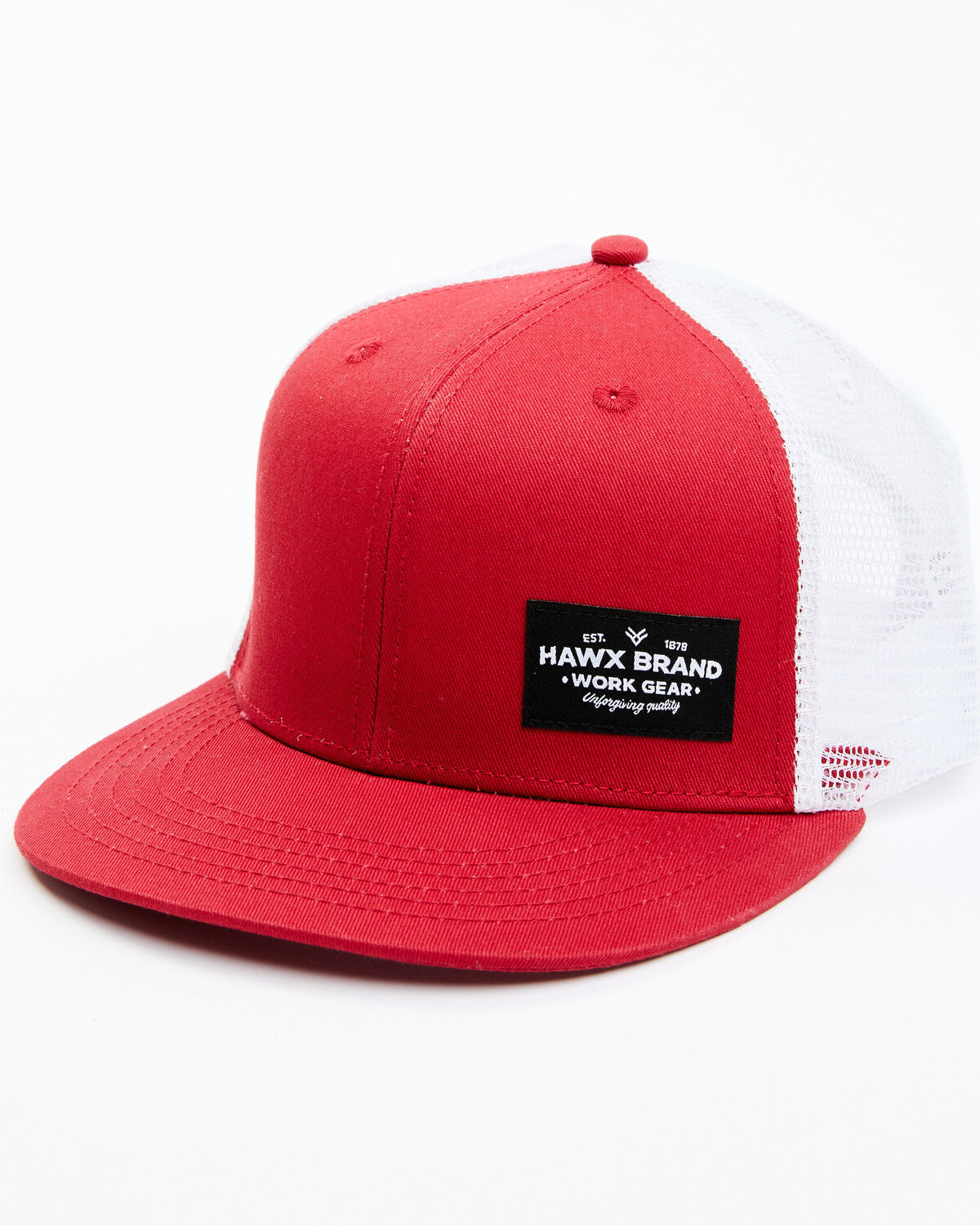 Image #1 - Hawx Men's Corner Patch Ball Cap, Red, hi-res