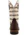 Image #5 - Twisted X Men's 12" Elephant Print Tech X Western Performance Boots - Broad Square Toe, Cream, hi-res