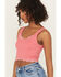 Image #2 - Fornia Women's Lace Trim Bralette, Pink, hi-res
