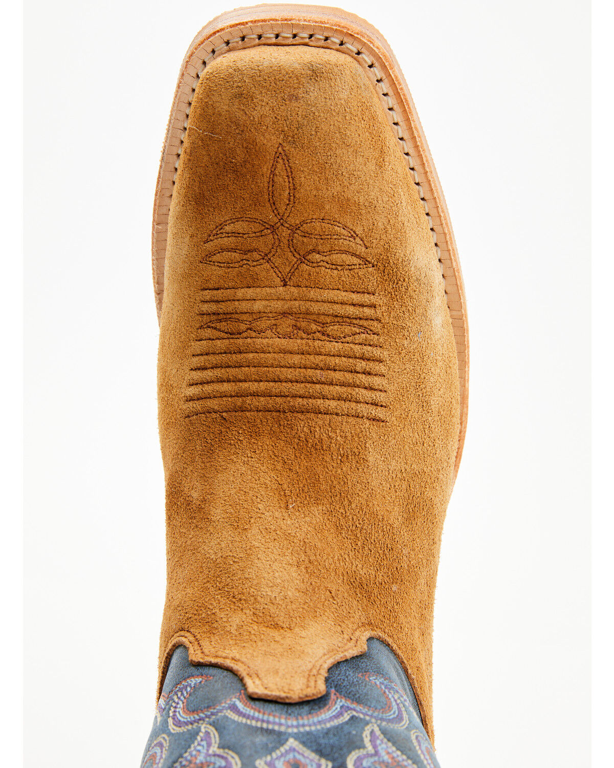 Image #6 - Justin Men's 11" Fergus Roughout Performance Western Boots - Square Toe, Tan, hi-res