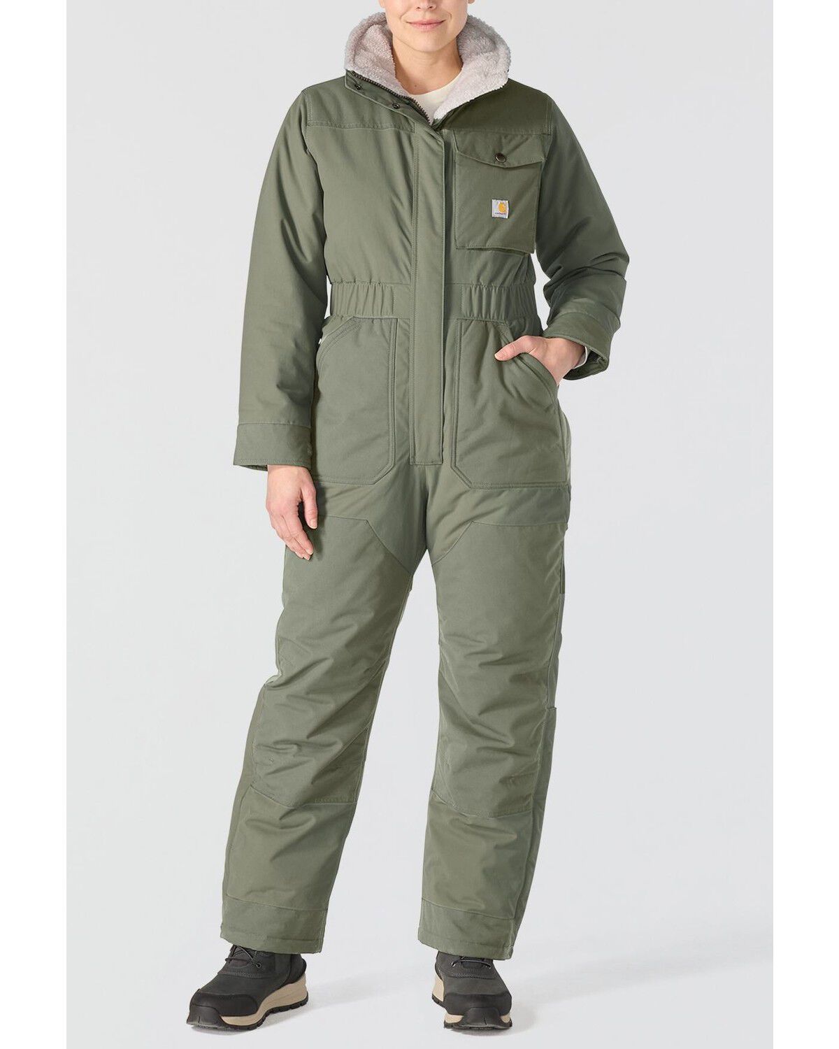 Carhartt Women's Great Lands Coveralls, Olive, hi-res