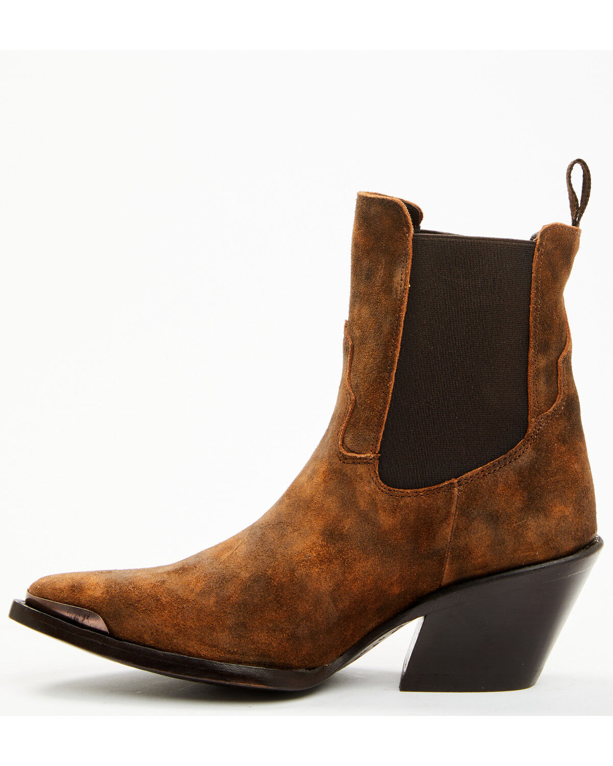 Image #3 - Ariat Women's Shiloh Suede Booties - Round Toe, Brown, hi-res