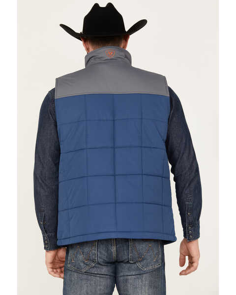 Image #4 - Ariat Men's Crius Insulated Vest - Tall, Blue, hi-res