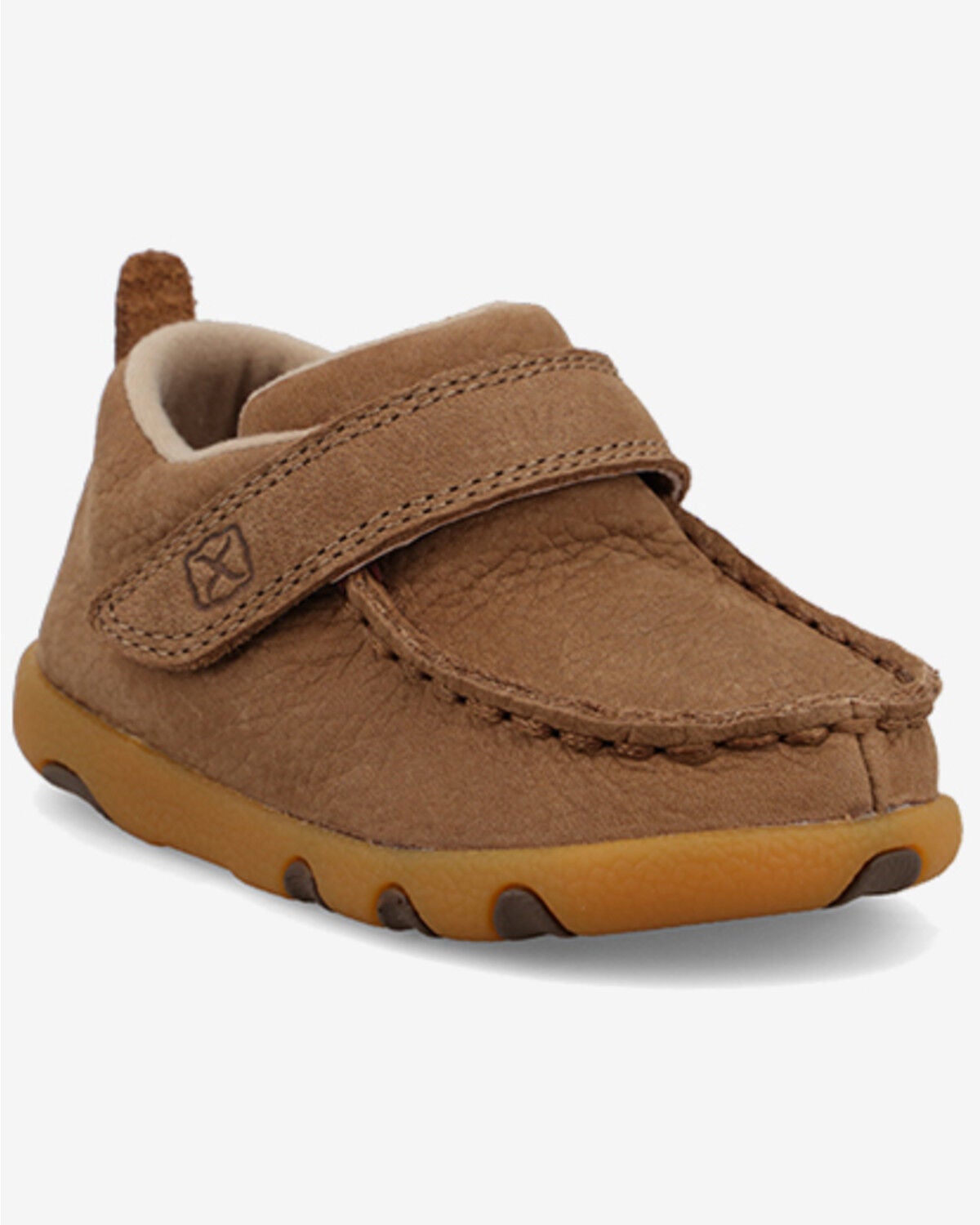 Twisted X Infant Kid's Driving Mocs, Camel, hi-res
