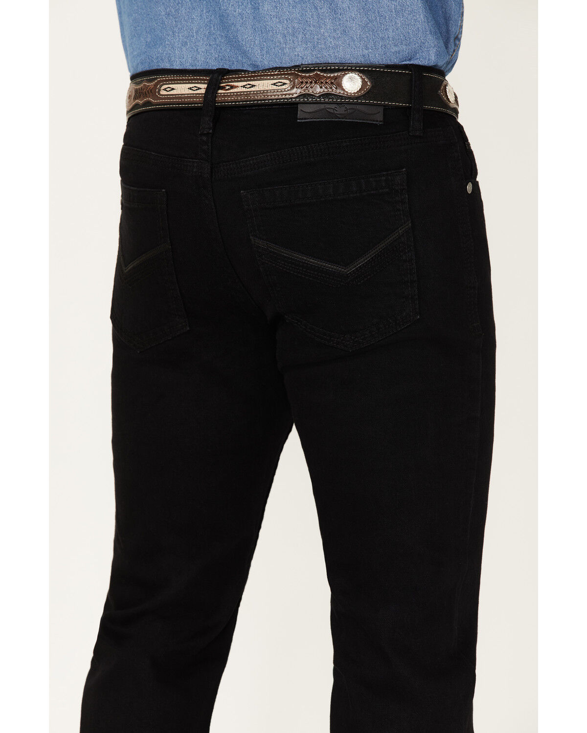 Image #4 - Cody James Men's Midnight Black Wash Slim Straight Stretch Denim Jeans, Black, hi-res