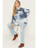 Image #1 - Kimes Ranch Women's Olly Patchwork Long Sleeve Snap Denim Shirt, Blue, hi-res