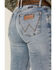 Image #4 - Wrangler Retro Women's Dillon Light Wash Mid Rise Mae Stretch Bootcut Jeans, Light Wash, hi-res