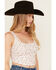 Image #3 - Originality Women's Floral Print Eyelet Cropped Corset Top, Cream, hi-res
