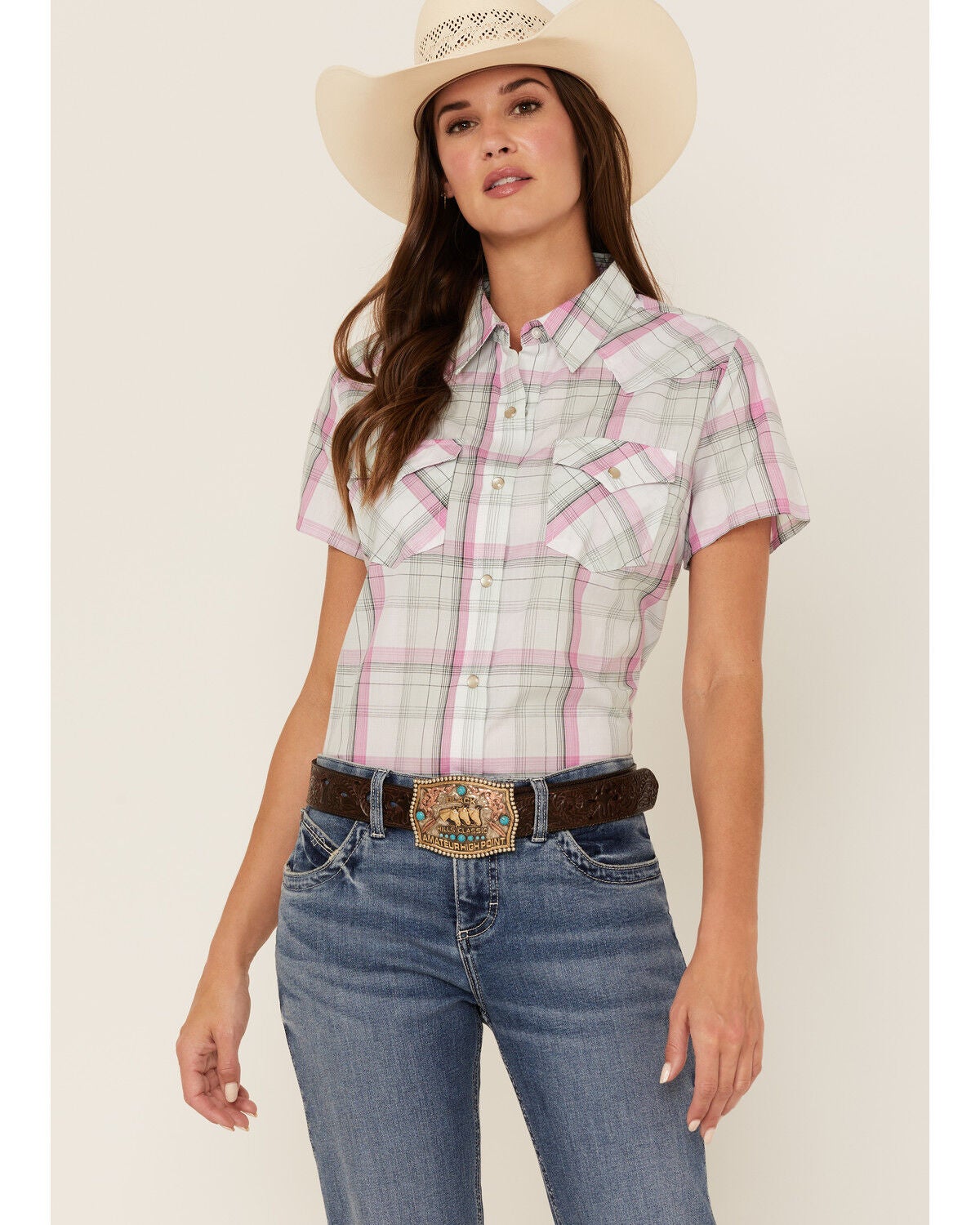 Short Sleeve Snap Western Shirt 