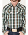 Image #3 - Gibson Men's Hoss Plaid Snap Western Shirt , Cream, hi-res
