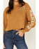Image #3 - Cleo + Wolf Women's Wildflower Washed Cropped Sweatshirt, , hi-res