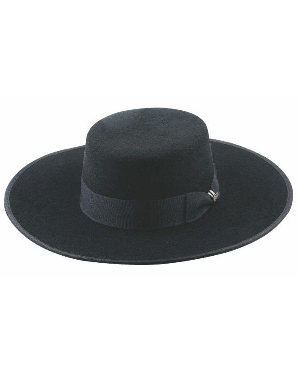 Image #1 - Bullhide Black Fandango Premium Wool Felt Western Boater Hat, Black, hi-res