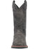 Laredo Men's 11" Kade Western Boots - Broad Square Toe, Charcoal, hi-res