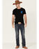 Cody James Men's US Eagle Flag Graphic Short Sleeve T-Shirt - Black, Black, hi-res