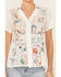 Image #3 - Johnny Was Women's Cooper Embroidered Short Sleeve Button-Down Blouse, White, hi-res