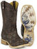 Image #1 - Tin Haul Men's Triangles Western Boots - Square Toe, Brown, hi-res