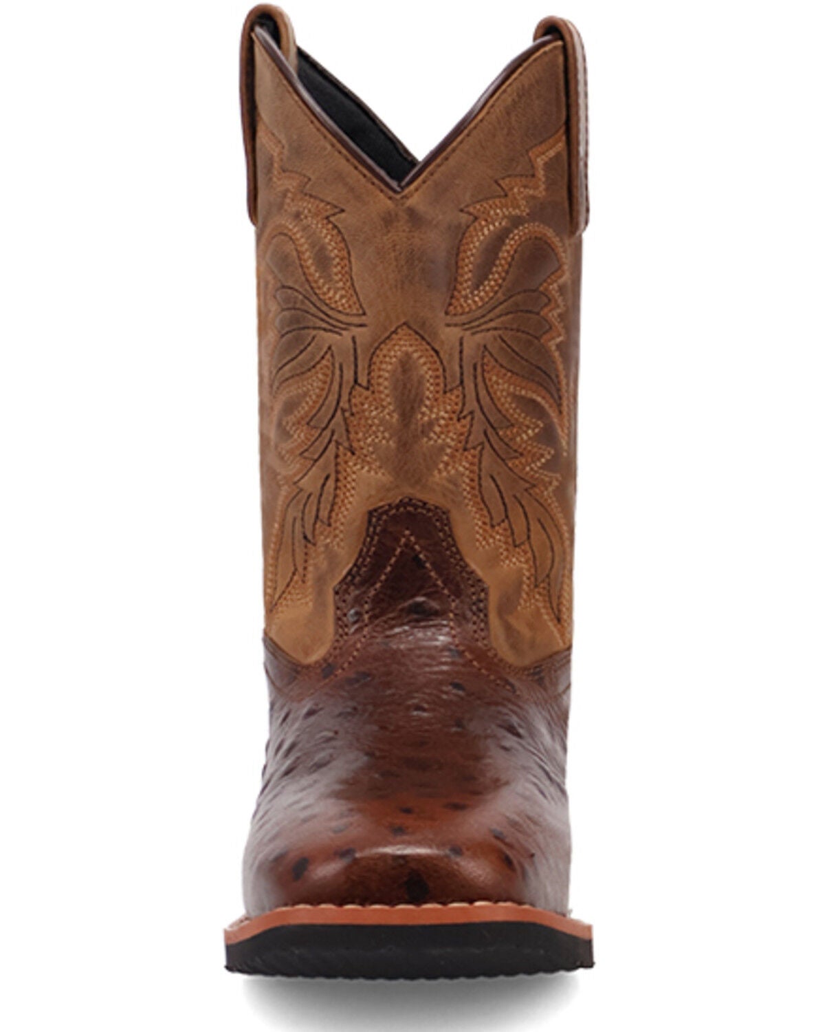 Image #4 - Dan Post Boys' Jet Western Boots - Broad Square Toe, Chocolate, hi-res